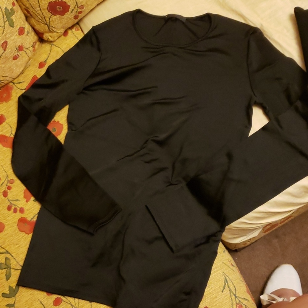 NWOT the row black long sleeve top